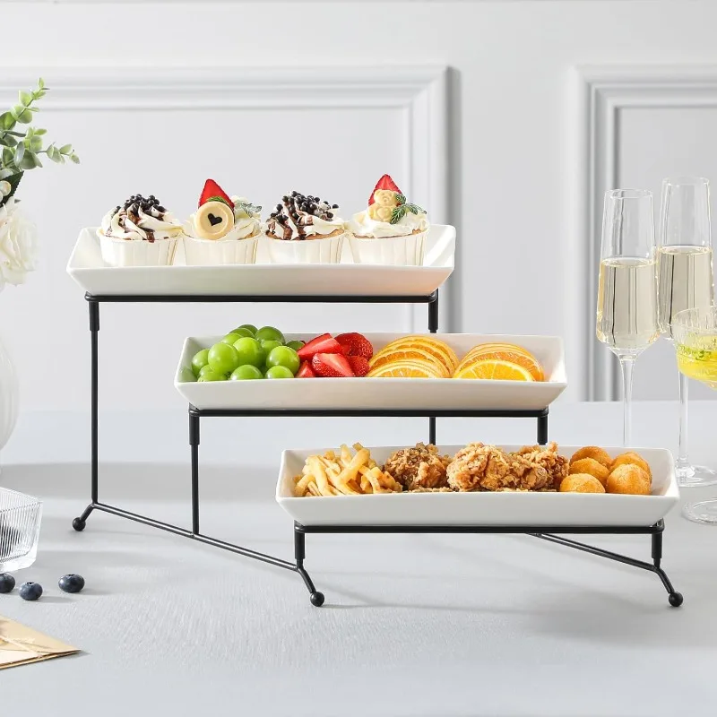 3 Tier Serving Trays for Party, Porcelain Serving Platters and Trays, 12 Inch Tiered Tray Stand, Fruit Tray, Trays for Serving
3 Tier Serving Trays for Party, Porcelain Serving Platters and Trays, 12 Inch Tiered Tray Stand, Fruit Tray, Trays for Serving