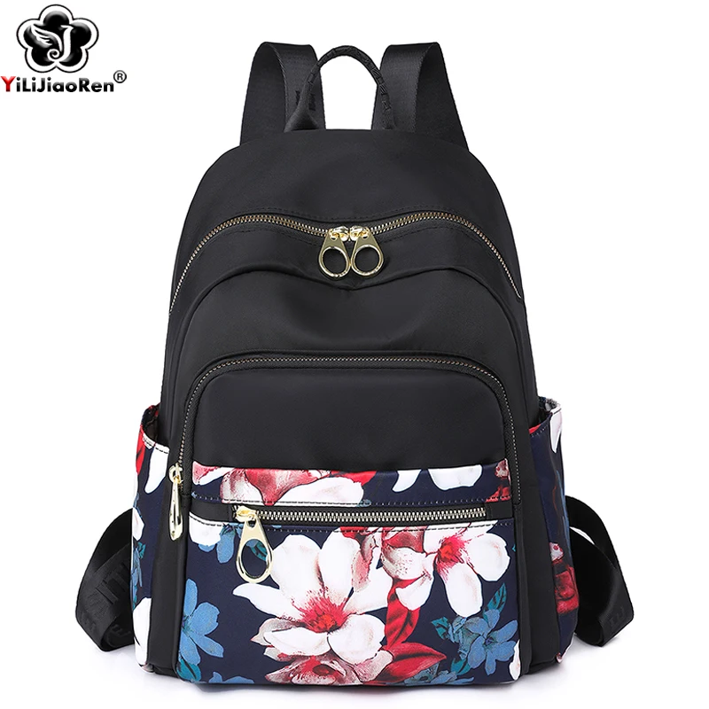 Fashion Floral Pattern Backpack Women Waterproof Nylon Back Pack Multi-pocket Travel Bagpack Large School Bag for Teenage Girls
Fashion Floral Pattern Backpack Women Waterproof Nylon Back Pack Multi-pocket Travel Bagpack Large School Bag for Teenage Girls