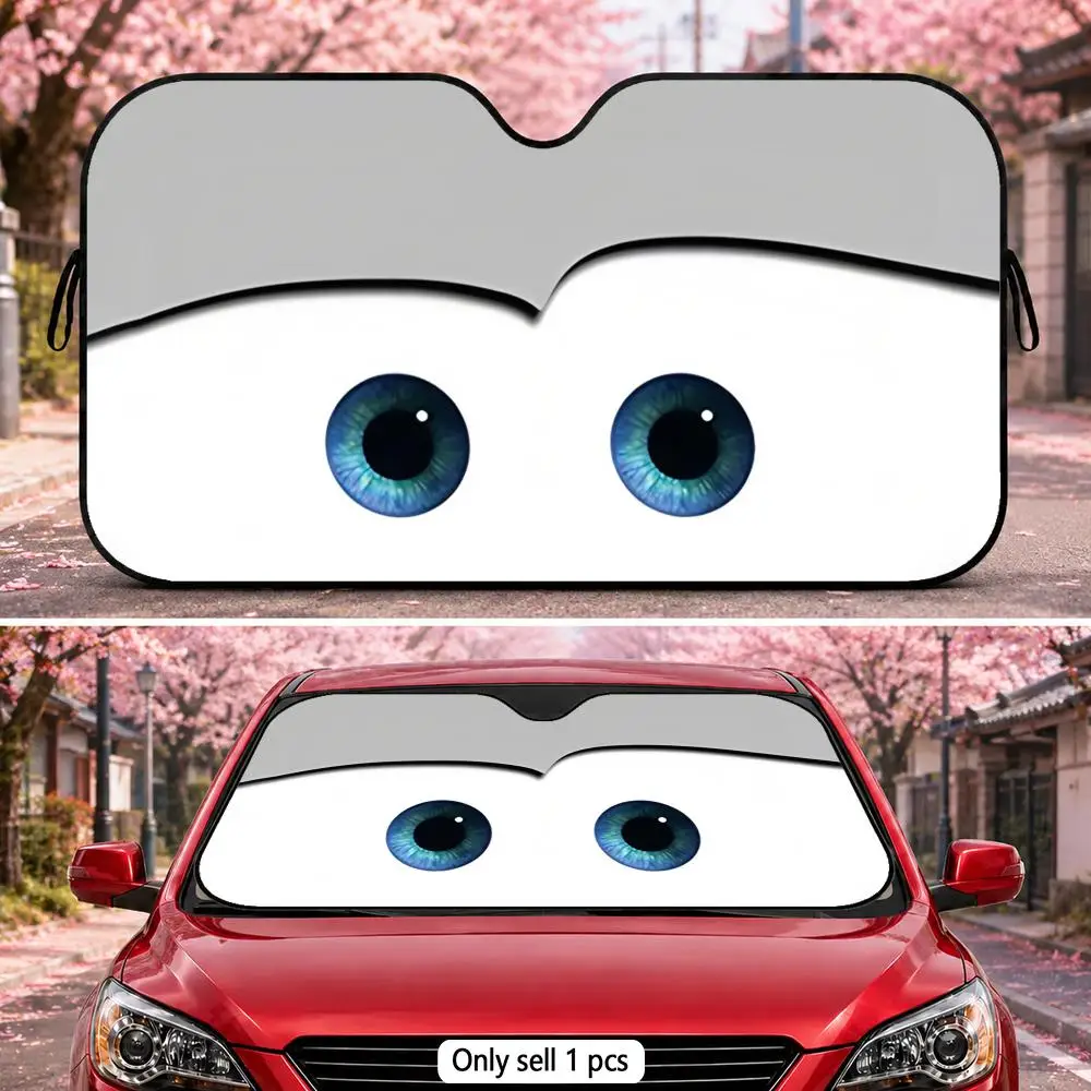 Cute Car Eyes Sun Visor Car Front Window Windshield Sunshade Five-Layer Aluminum Foil UV Protector Heat Shield
Cute Car Eyes Sun Visor Car Front Window Windshield Sunshade Five-Layer Aluminum Foil UV Protector Heat Shield