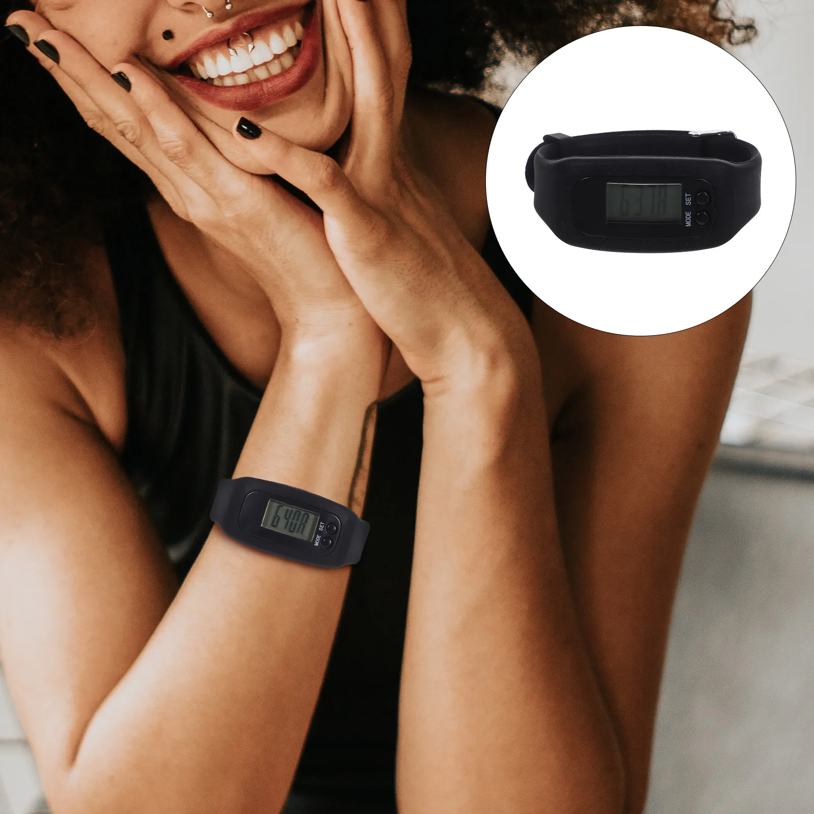 1PC Fitness Tracker Watch Pedometer Bracelet Waterproof Sports Wristwatch Calories Monitor Mileage Time Display Unisex Exercise
1PC Fitness Tracker Watch Pedometer Bracelet Waterproof Sports Wristwatch Calories Monitor Mileage Time Display Unisex Exercise