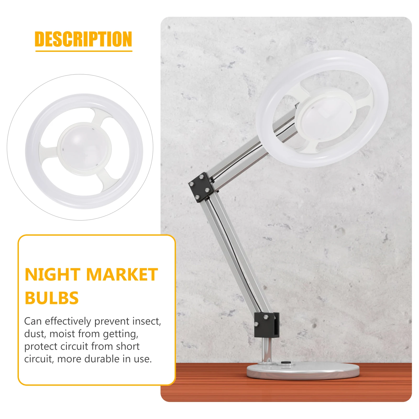 Working Lamp Large Area Lighting LED Bulb Aluminum Alloy Industrial Light Energy Saving Dustproof Moisture
Working Lamp Large Area Lighting LED Bulb Aluminum Alloy Industrial Light Energy Saving Dustproof Moisture