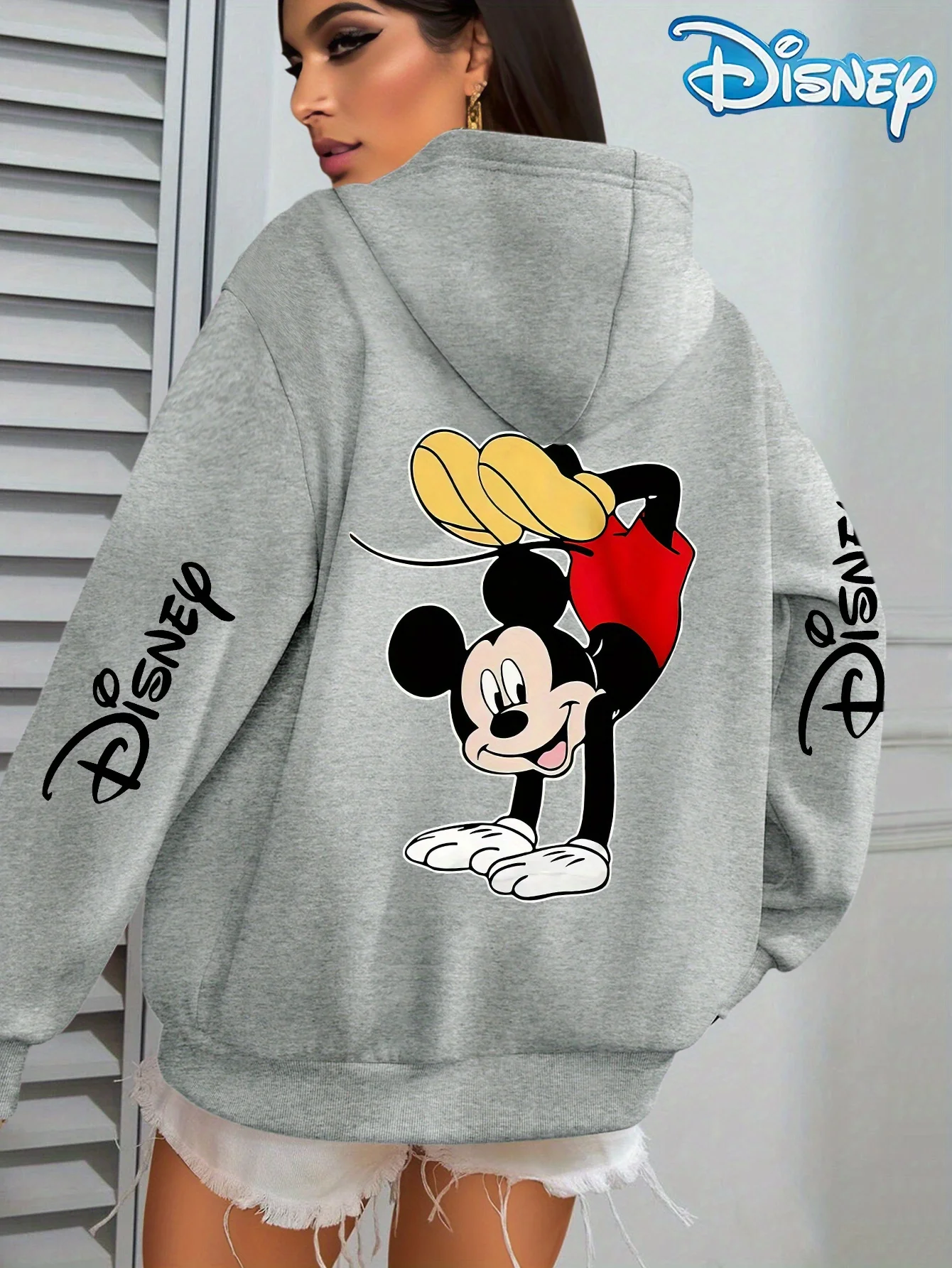 Женские толстовки с Микки Маусом Disney, модная уличная одежда большого размера, толстовки унисекс, осенне-зимние флисовые повседневные универсальные
Женские толстовки с Микки Маусом Disney, модная уличная одежда большого размера, толстовки унисекс, осенне-зимние флисовые повседневные универсальные