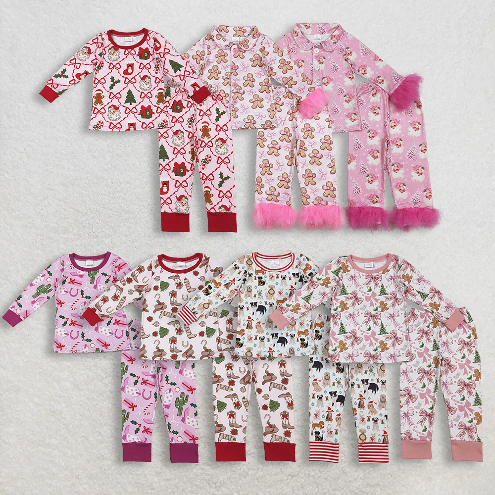 Розовый меховой рождественский пижамный комплект с пряничными пуговицами для маленьких девочек и длинными рукавами, сапоги с бантом на елочке в комплекте
Розовый меховой рождественский пижамный комплект с пряничными пуговицами для маленьких девочек и длинными рукавами, сапоги с бантом на елочке в комплекте