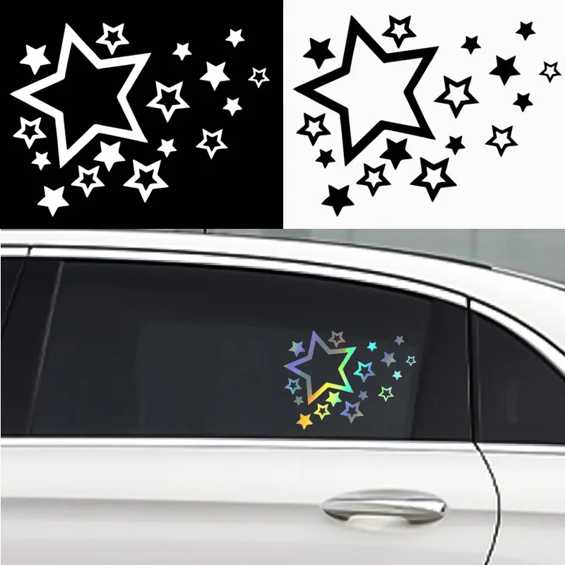 16*12 см модный стиль со звездами, виниловая светоотражающая наклейка для автомобиля, украшение на бампер, Стайлинг автомобиля, декоративные аксессуары
16*12 см модный стиль со звездами, виниловая светоотражающая наклейка для автомобиля, украшение на бампер, Стайлинг автомобиля, декоративные аксессуары