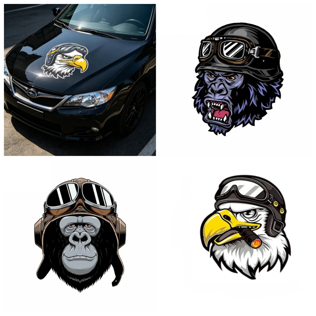 American Eagle Gorilla Helmet Stickers Waterproof Vinyl Decals Auto Exterior Accessories
American Eagle Gorilla Helmet Stickers Waterproof Vinyl Decals Auto Exterior Accessories