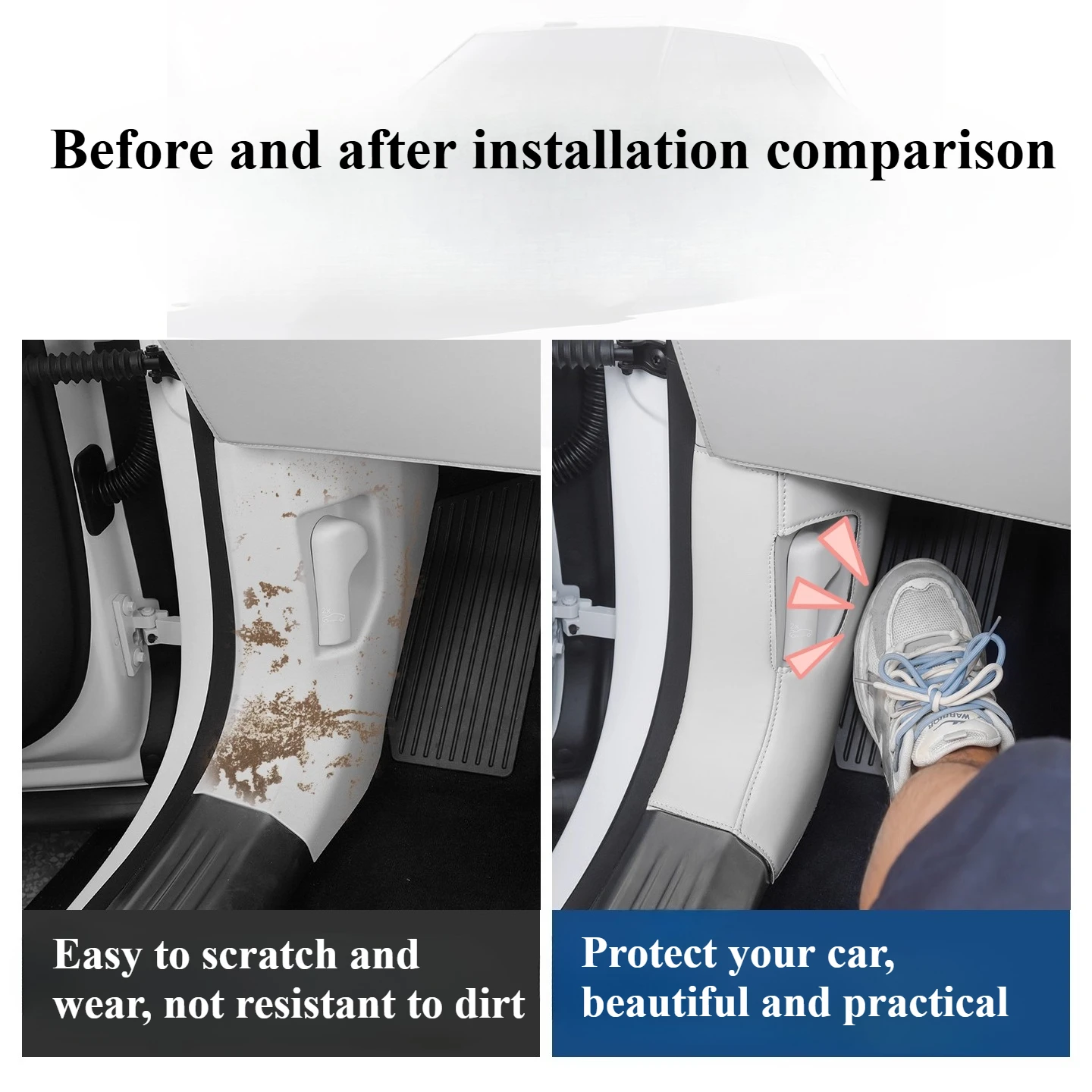 For Zeekr 9X Car Rear Seat Anti Kick Pads Both Sides C-pillar Leather Protective Tape Anti Fouling Wear-resistant Protector
For Zeekr 9X Car Rear Seat Anti Kick Pads Both Sides C-pillar Leather Protective Tape Anti Fouling Wear-resistant Protector