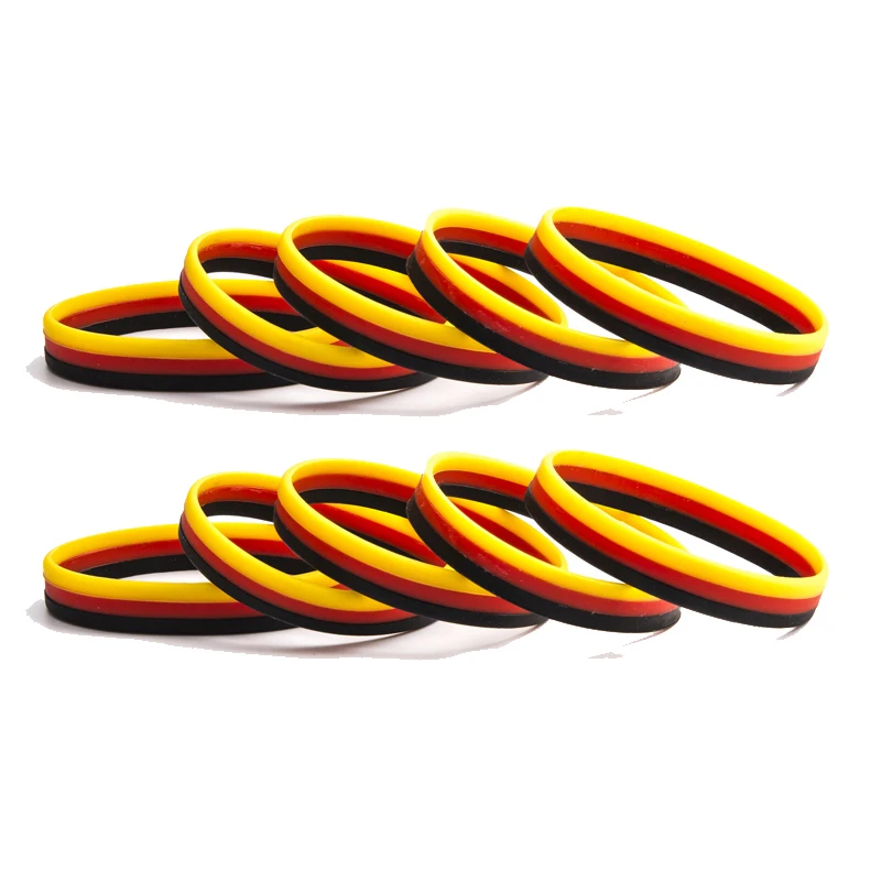 Germany Flag Silicone Bracelet Rubber Wristband Cuff Sports Bangle Gift FB-0015
Germany Flag Silicone Bracelet Rubber Wristband Cuff Sports Bangle Gift FB-0015