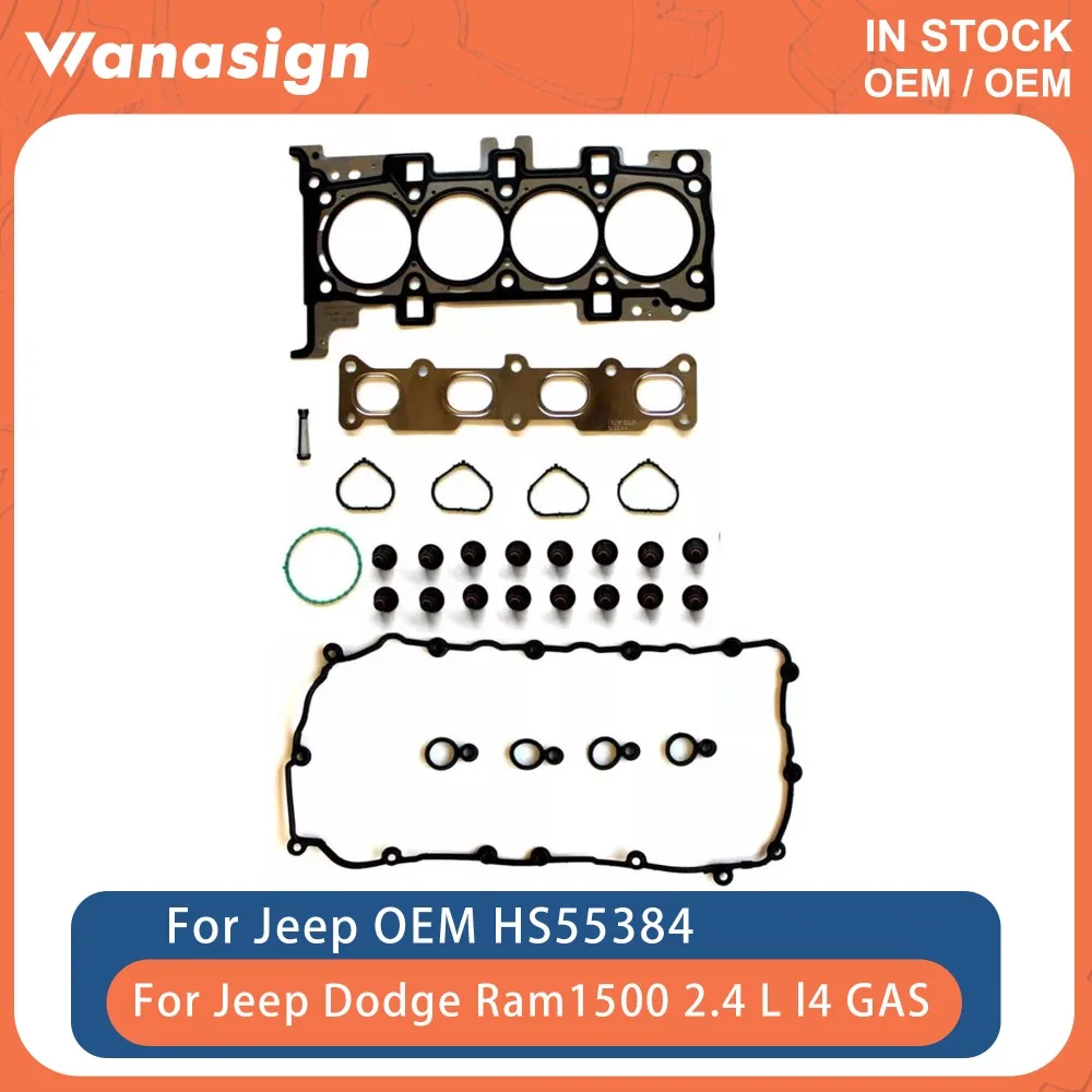 Engine Full Head Gasket Set Fit 2.4 L l4 GAS For Jeep Cherokee Ram Dodge Chrysler 200 Fiat 500X 2.4L 2013-2020 HS55384
Engine Full Head Gasket Set Fit 2.4 L l4 GAS For Jeep Cherokee Ram Dodge Chrysler 200 Fiat 500X 2.4L 2013-2020 HS55384