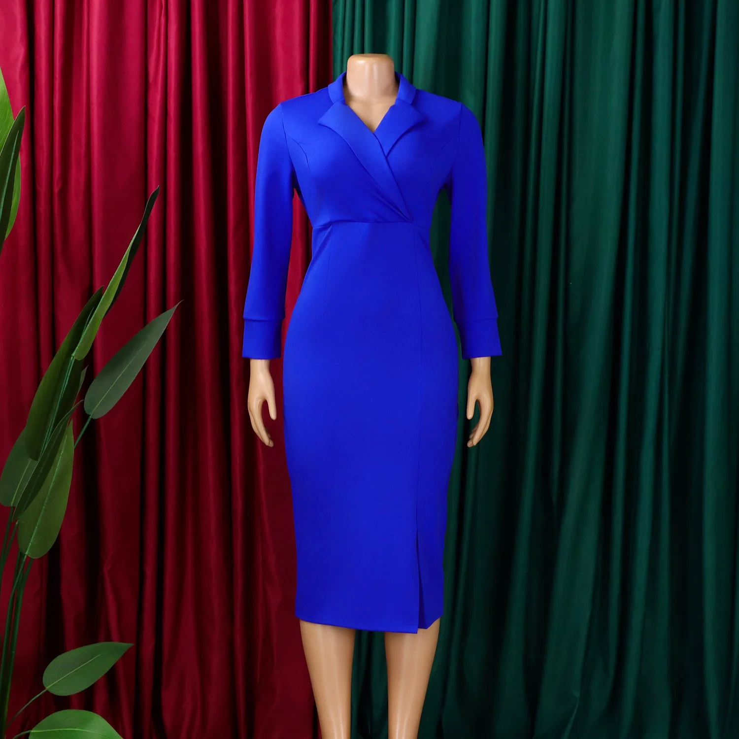 2026 New Collection Women Modern Dress Long Sleeve Low V Neck Ruched Elegant Wedding Evening Office Ladies Midi Bodycon Dresses
2026 New Collection Women Modern Dress Long Sleeve Low V Neck Ruched Elegant Wedding Evening Office Ladies Midi Bodycon Dresses