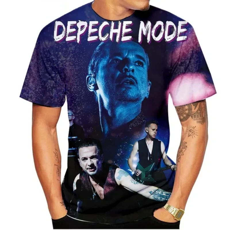Fashion Pop Rock Band Depeche-Mode 3D Print T-shirt Men Personality Hip Hop Harajuku Street Round Neck Short Sleeve Tops
Fashion Pop Rock Band Depeche-Mode 3D Print T-shirt Men Personality Hip Hop Harajuku Street Round Neck Short Sleeve Tops
