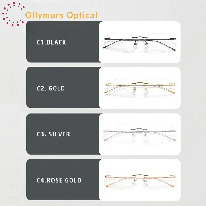 Titanium Reading Glasses Frames for Ollymurs Ultralight Rimless MenFashion Simple Rimless Myopia Glasses Custom Eyeglasses
Titanium Reading Glasses Frames for Ollymurs Ultralight Rimless MenFashion Simple Rimless Myopia Glasses Custom Eyeglasses