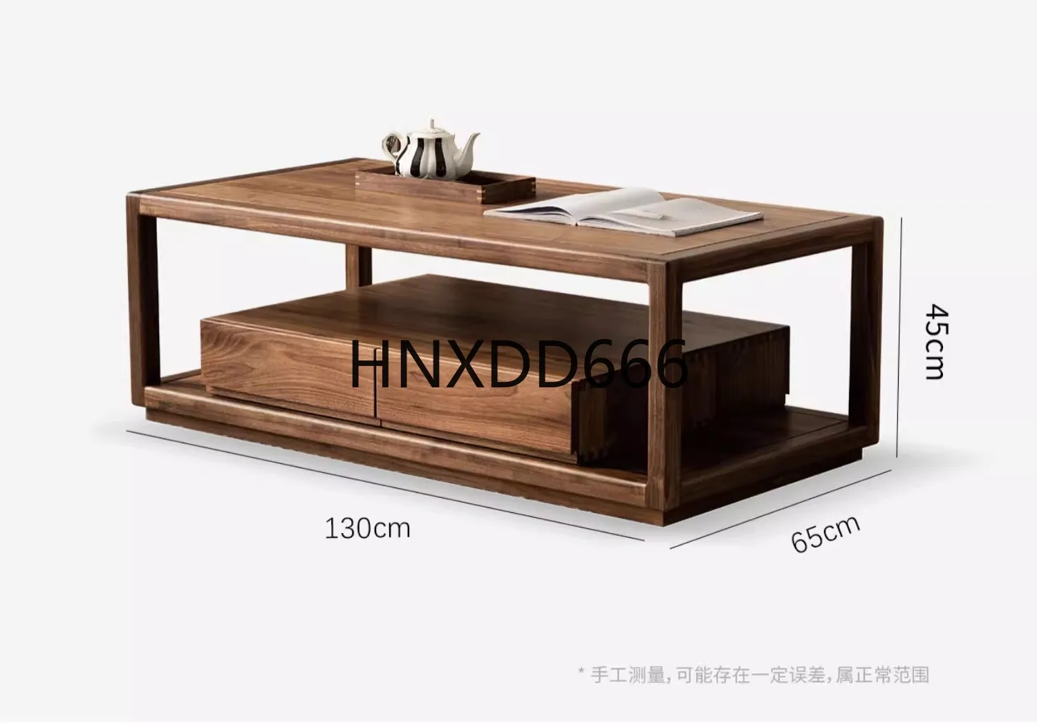 Black walnut frame coffee table mortise and tenon structure Durable coffee table table
Black walnut frame coffee table mortise and tenon structure Durable coffee table table