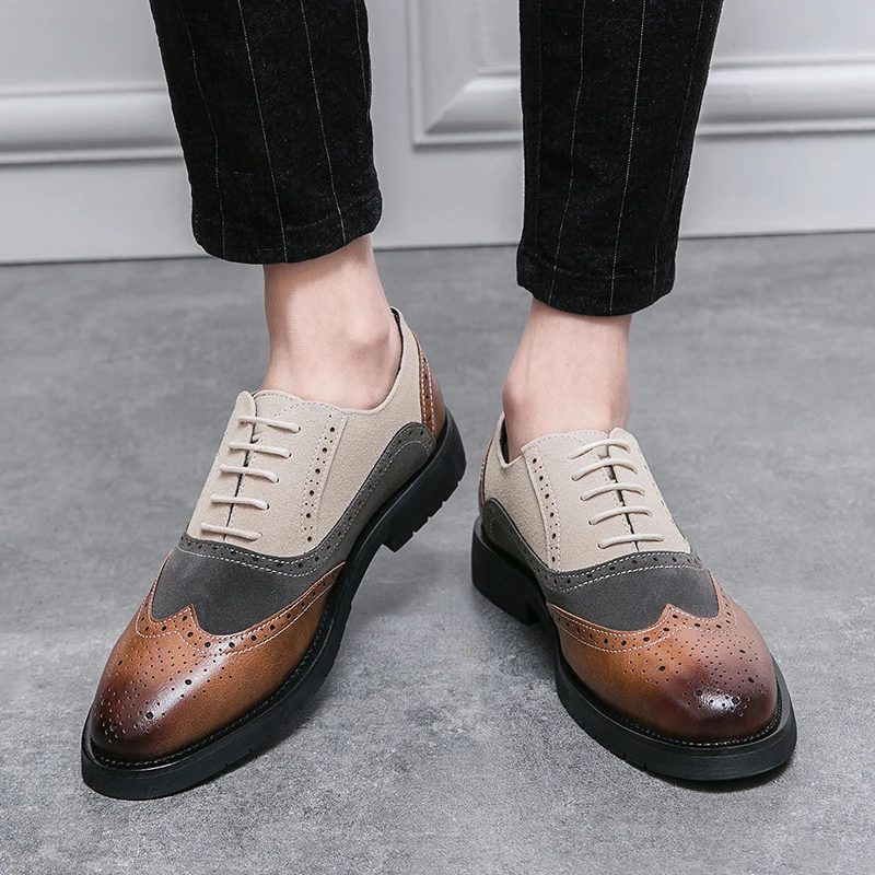 Men's Brogues Leather Shoe High Quality New Formal Men Big Size Dress Shoes Black Oxford Shoes for Men Zapatos De Hombre
Men's Brogues Leather Shoe High Quality New Formal Men Big Size Dress Shoes Black Oxford Shoes for Men Zapatos De Hombre