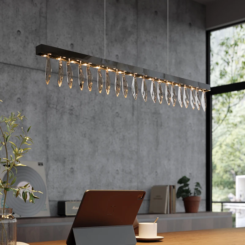 Modern Rectangle Crystal Chandeliers Large for Dining Living Room Silver Long K9 Crystal Chandeliers Dining Table High Ceiling
Modern Rectangle Crystal Chandeliers Large for Dining Living Room Silver Long K9 Crystal Chandeliers Dining Table High Ceiling