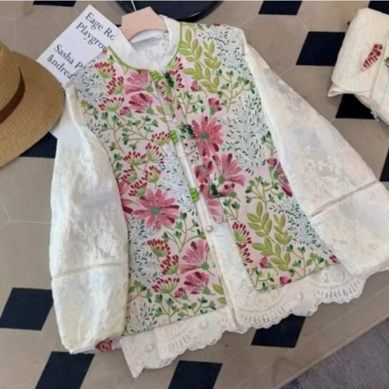 Loose Floral Embroidery Chinese Ethnic Style Vest Large Size Underwear Outerwear Spring New Arrival Women's Fashion Top
Loose Floral Embroidery Chinese Ethnic Style Vest Large Size Underwear Outerwear Spring New Arrival Women's Fashion Top