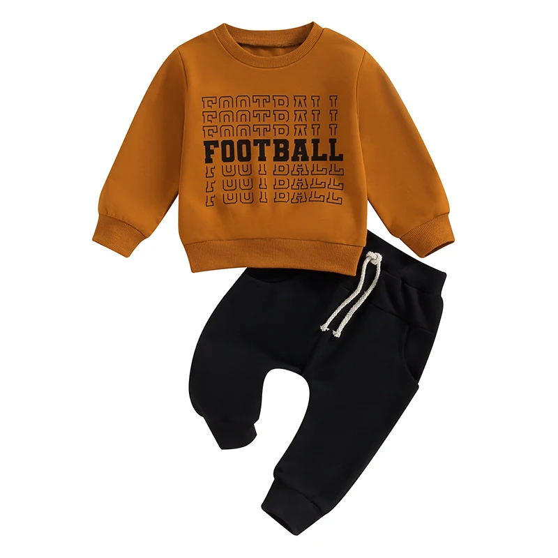 Toddler Boys 2PCS Pants Sets Long Sleeve Letter Print Tops and Drawstring Pants Sets
Toddler Boys 2PCS Pants Sets Long Sleeve Letter Print Tops and Drawstring Pants Sets