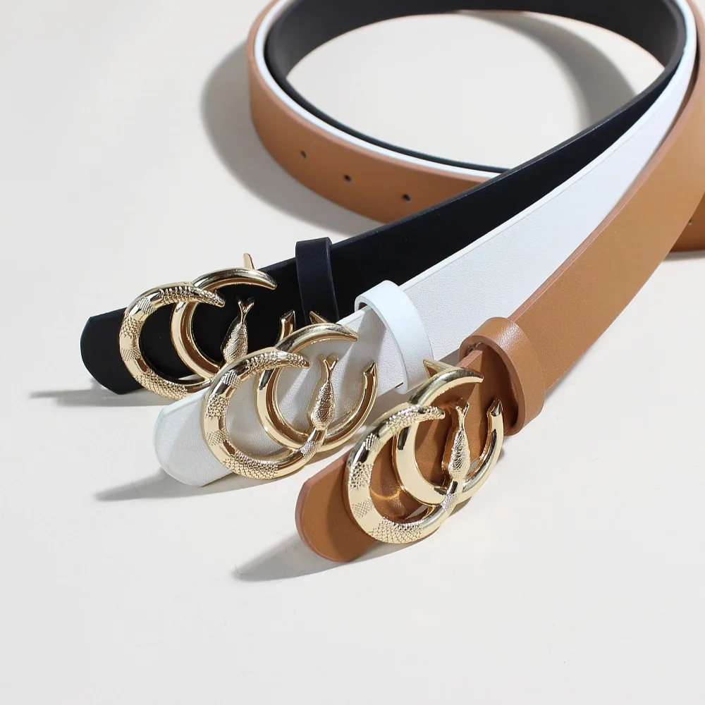 New PU Leather Belt For Women High Quality Designer Brand Waist Strap All-match Lady Dress Coat Sweater Decorative Waistband
New PU Leather Belt For Women High Quality Designer Brand Waist Strap All-match Lady Dress Coat Sweater Decorative Waistband