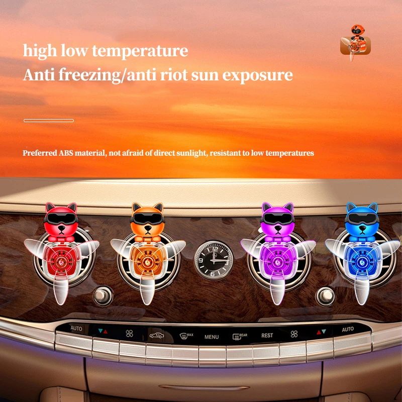 Car fragrance perfume cute puppy car air conditioner air outlet fan aircraft accessories car fragrance decoration
Car fragrance perfume cute puppy car air conditioner air outlet fan aircraft accessories car fragrance decoration