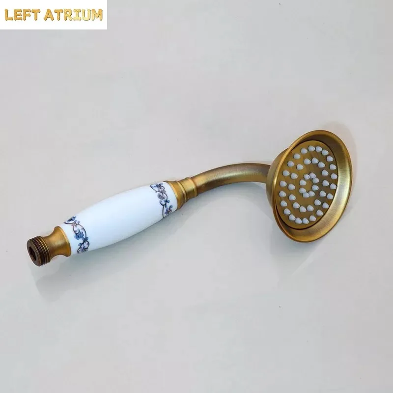 Gold/Antique/Chrome/Rose Gold Bathroom Handheld Shower Head Hand shower Stand Ceramics Bath Round Rainfall
Gold/Antique/Chrome/Rose Gold Bathroom Handheld Shower Head Hand shower Stand Ceramics Bath Round Rainfall