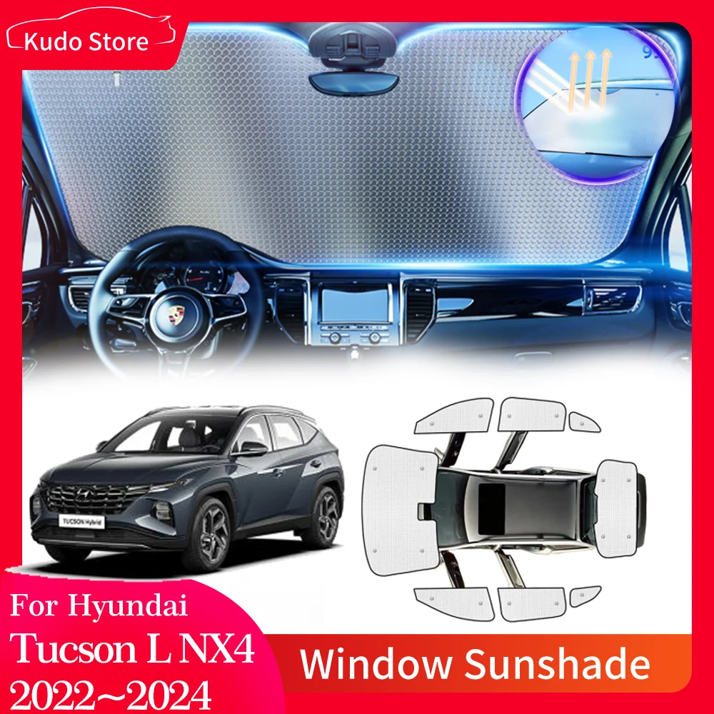 Full Car Sun Shade Parasol for Hyundai Tucson L NX4 N-Line LWB 2022~2024 2023 Visor Side Window Sunshade Cover Pad Accessories
Full Car Sun Shade Parasol for Hyundai Tucson L NX4 N-Line LWB 2022~2024 2023 Visor Side Window Sunshade Cover Pad Accessories