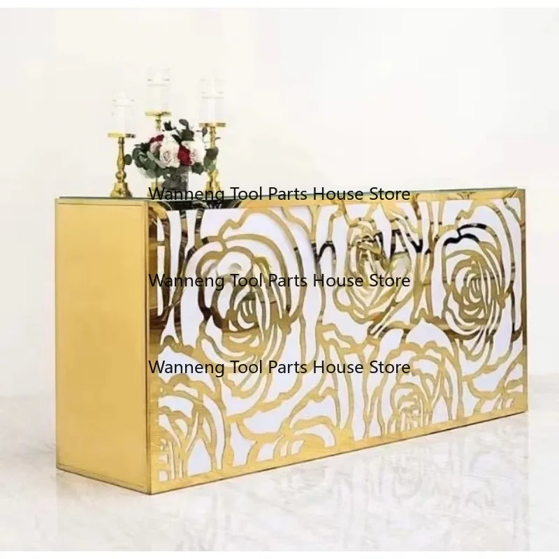 High Quality Gold Stainless Steel Bar Counter Commercial Event Furniture
High Quality Gold Stainless Steel Bar Counter Commercial Event Furniture