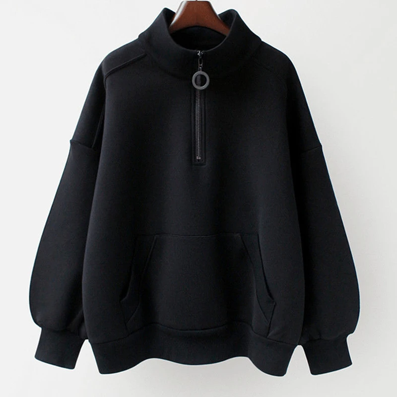 plus Size Hoodie Zipper Loose Fit High Collar Versatile Slimming Spring Clothing for plus Size Women
plus Size Hoodie Zipper Loose Fit High Collar Versatile Slimming Spring Clothing for plus Size Women