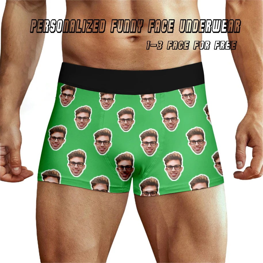 Custom Boxer Briefs For Men Father 3D Printed Personalized Funny Face Underwear Perfect Birthday Gift Christmas Basic Color
Custom Boxer Briefs For Men Father 3D Printed Personalized Funny Face Underwear Perfect Birthday Gift Christmas Basic Color