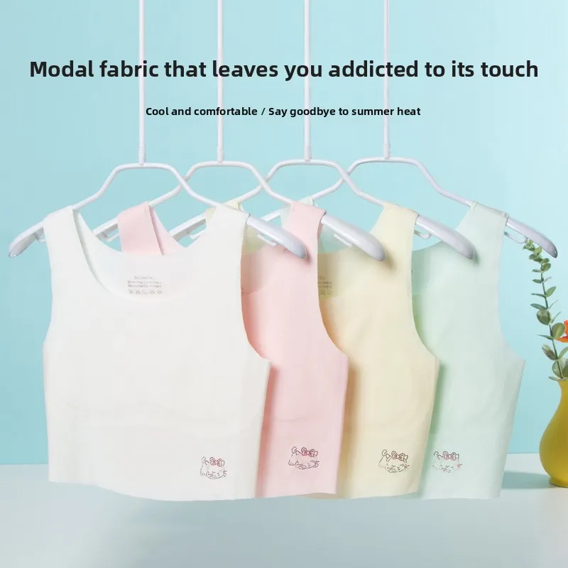 Growing Girl's Underwear Developmental Stage Middle Large Children's Vest Initial High School Student Chest Wrap Traceless Bra
Growing Girl's Underwear Developmental Stage Middle Large Children's Vest Initial High School Student Chest Wrap Traceless Bra
