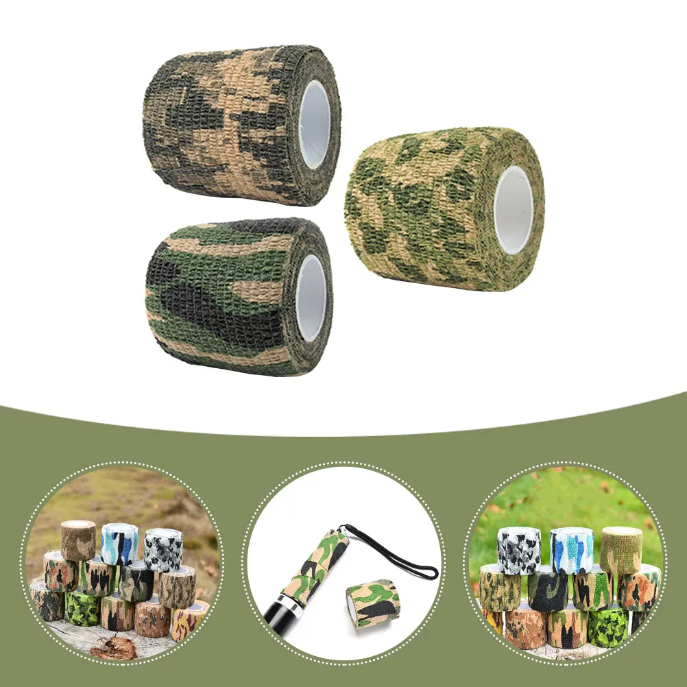 3 Rolls Camouflage Tape Adhesive Twine Self-adhesive Wide Masking Non-woven Fabric Child
3 Rolls Camouflage Tape Adhesive Twine Self-adhesive Wide Masking Non-woven Fabric Child