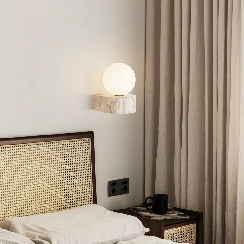 Modern Natural Stone Art Decoration Wall Lamp Indoor Living Room Glass Lampshade Led Light Bedroom Wall Decor Sconce 220V
Modern Natural Stone Art Decoration Wall Lamp Indoor Living Room Glass Lampshade Led Light Bedroom Wall Decor Sconce 220V