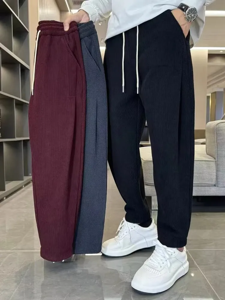 Мужские повседневные широкие брюки-карго Harlan: модные универсальные спортивные штаны свободного кроя, струящиеся, укороченные, для весны и осени, новинка
Мужские повседневные широкие брюки-карго Harlan: модные универсальные спортивные штаны свободного кроя, струящиеся, укороченные, для весны и осени, новинка