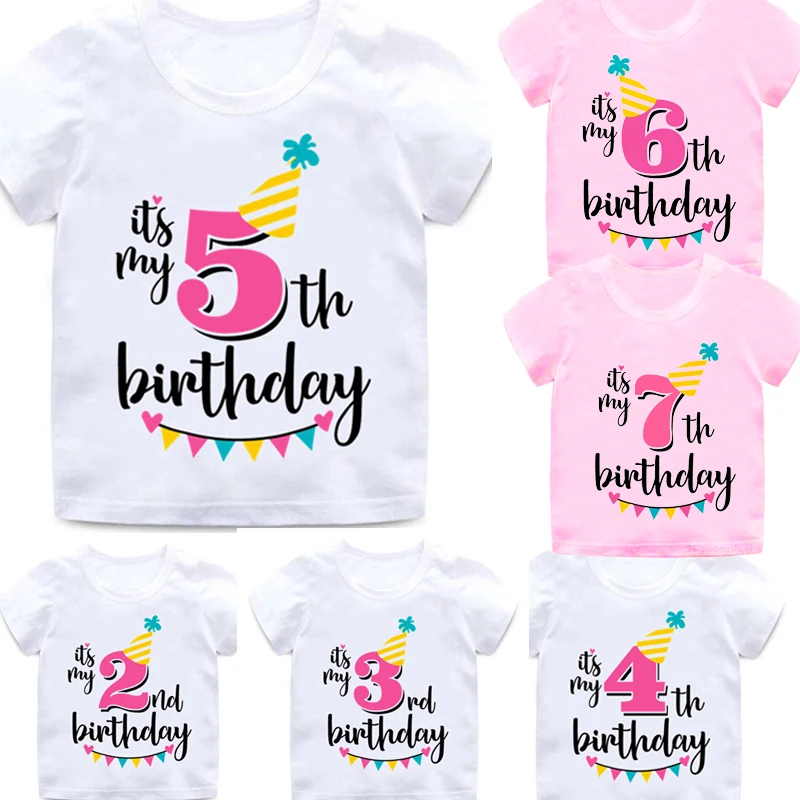 Girl Birthday Cartoon T Shirt for Girls Tshirt number 2 3 4 5 6 7 8 Graphic Kids Clothes Boys Letter Print Summer Short Sleeved
Girl Birthday Cartoon T Shirt for Girls Tshirt number 2 3 4 5 6 7 8 Graphic Kids Clothes Boys Letter Print Summer Short Sleeved