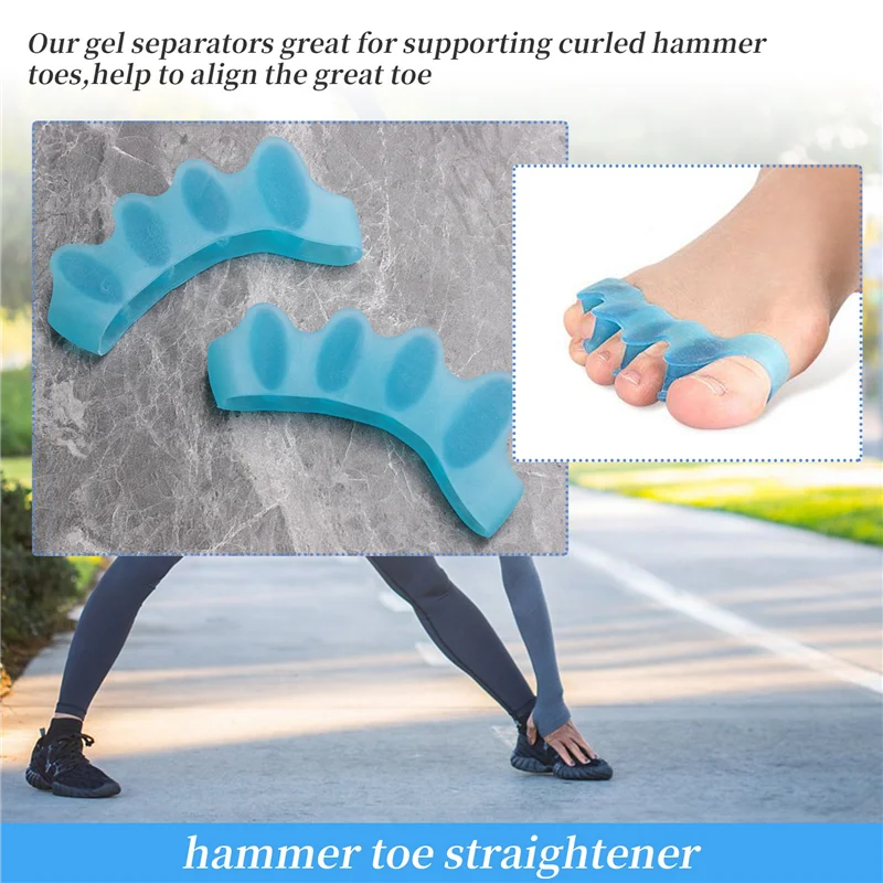 A61I Corrector, Toe Separator,Bunion Relief Protectors New Material Gel Hammer Toe Straightener,Toe Spacers, Toe Stretchers,For
A61I Corrector, Toe Separator,Bunion Relief Protectors New Material Gel Hammer Toe Straightener,Toe Spacers, Toe Stretchers,For