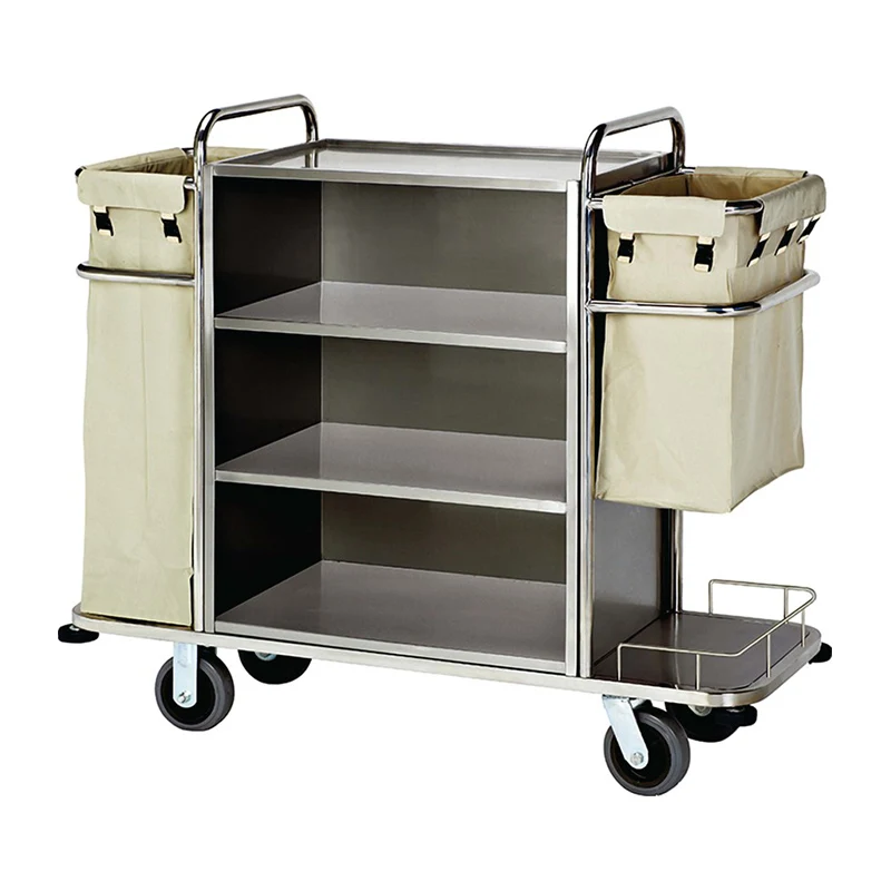 Factory Price 5 Star Hotel Housekeeping Cleaning Trolley Laundry Linen Trolley
Factory Price 5 Star Hotel Housekeeping Cleaning Trolley Laundry Linen Trolley