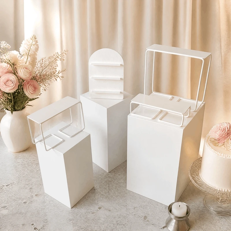 7pcs Square Column Stand Wedding Iron Dessert Table Ornament Cupcake Holder Candy Bar Rack for Party Road Guide Decoration
7pcs Square Column Stand Wedding Iron Dessert Table Ornament Cupcake Holder Candy Bar Rack for Party Road Guide Decoration
