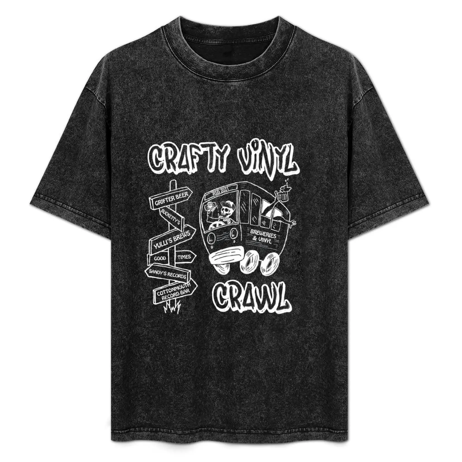 Crafty Vinyl Crawl T-Shirt Urban Style Casual Short Sleeve Top
Crafty Vinyl Crawl T-Shirt Urban Style Casual Short Sleeve Top