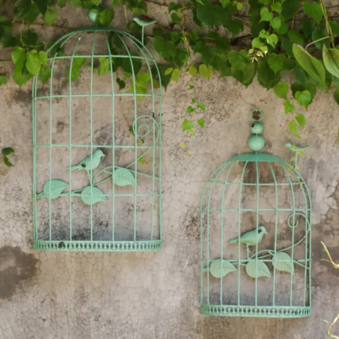 European style, creative wrought iron birdcage wall decoration, wall decoration, pastoral, American country flower stand
European style, creative wrought iron birdcage wall decoration, wall decoration, pastoral, American country flower stand