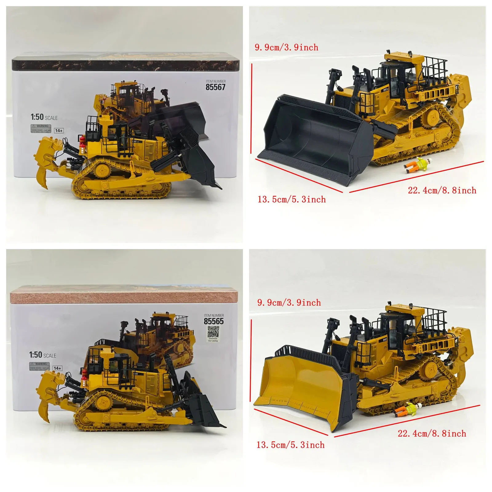 Модель трактора на гусеничном ходу DM 1:50 D11T Diecast Model 85565 JEL Design и бульдозер CD 85567 с оператором
Модель трактора на гусеничном ходу DM 1:50 D11T Diecast Model 85565 JEL Design и бульдозер CD 85567 с оператором