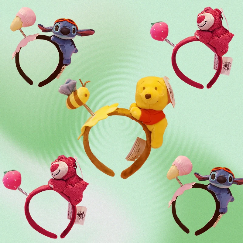 Disney Plush Winnie The Pooh Ears Headband For Women Cute Lotso Hairbands Girl Cartoon Stitch Hair Accessories Kids Cosplay Gift
Disney Plush Winnie The Pooh Ears Headband For Women Cute Lotso Hairbands Girl Cartoon Stitch Hair Accessories Kids Cosplay Gift