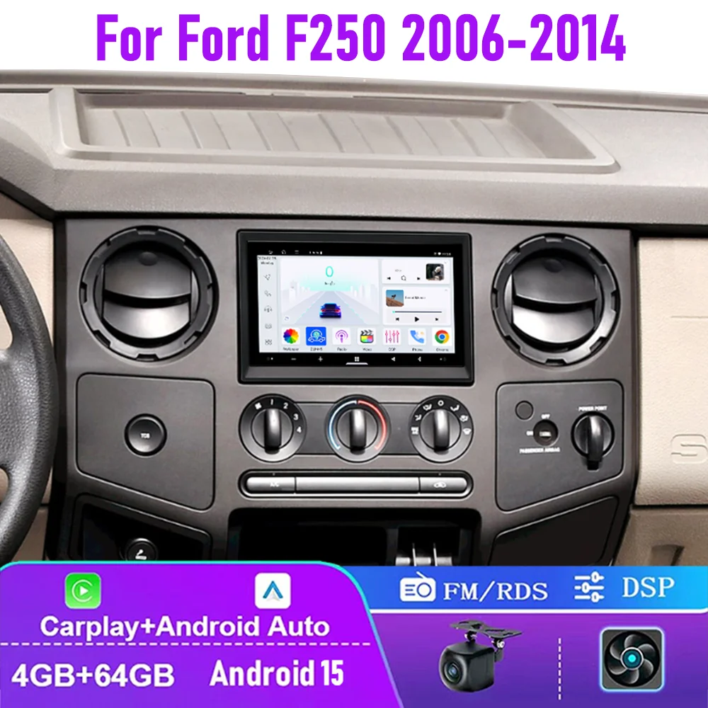 7" 4+64GB For Ford F250 F-250 2006-2014 Car Radio Wireless CarPlay Android 15 Auto QLED Screen Head Unit Plug & Play
7" 4+64GB For Ford F250 F-250 2006-2014 Car Radio Wireless CarPlay Android 15 Auto QLED Screen Head Unit Plug & Play