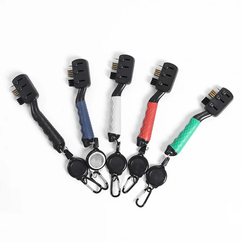 3-In-1 Golf Club Brush and Club Groove Cleaner Golf Club Cleaner with Retractable Zip-line
3-In-1 Golf Club Brush and Club Groove Cleaner Golf Club Cleaner with Retractable Zip-line