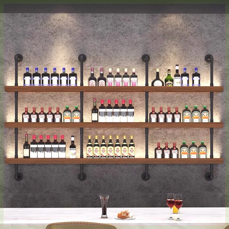 Wall cabinet wall wine cabinet wall wine rack restaurant bar barbecue shop bar counter wall-mounted wrought iron multi-layer sol
Wall cabinet wall wine cabinet wall wine rack restaurant bar barbecue shop bar counter wall-mounted wrought iron multi-layer sol