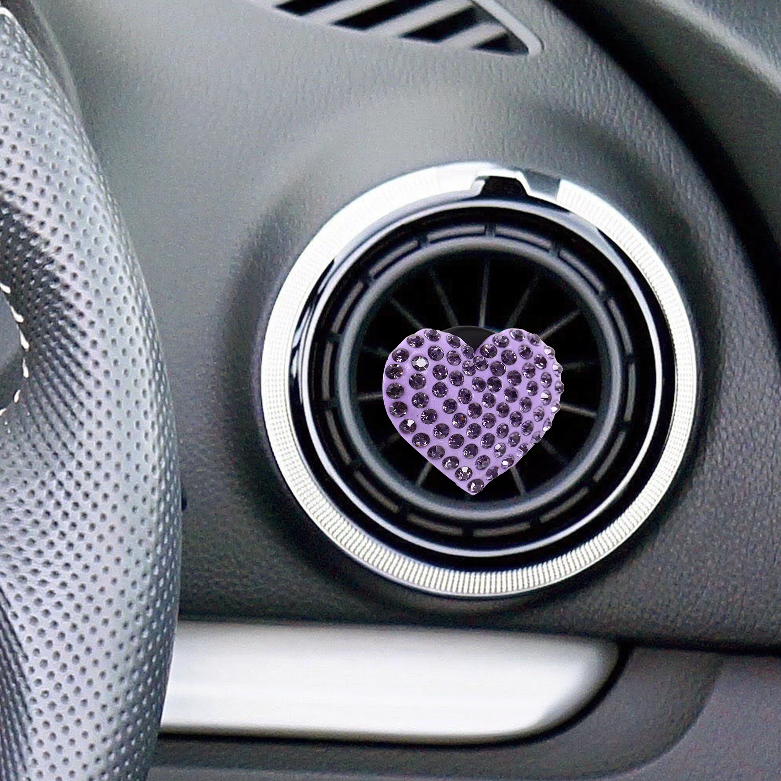 4pcs Car Vent Clips Heart Shaped Air Freshener Small Aroma Clip Cute Vent Accessories Rhinestone Car Interior Decor For Women
4pcs Car Vent Clips Heart Shaped Air Freshener Small Aroma Clip Cute Vent Accessories Rhinestone Car Interior Decor For Women