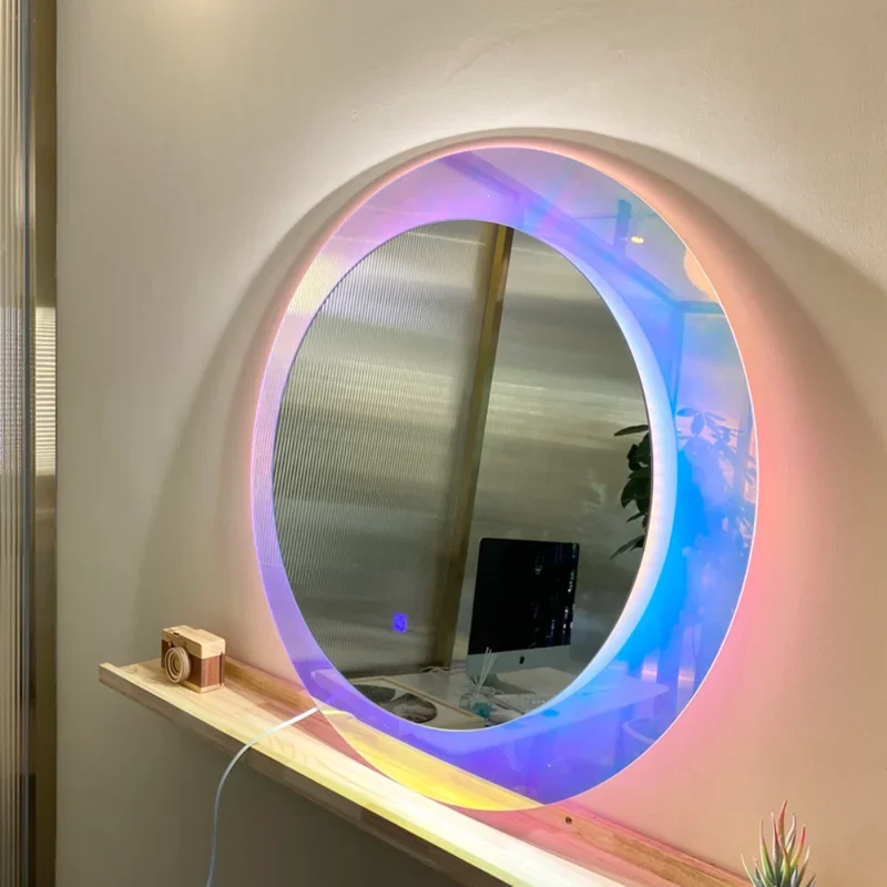 Acrylic Light Stereo Creative Decorative Mirror Hall Escort Mirror Wall Makeup Mirror
Acrylic Light Stereo Creative Decorative Mirror Hall Escort Mirror Wall Makeup Mirror