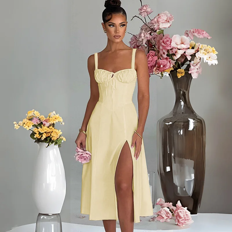 2026 Summer Women Flowers Print Long Dress Spaghetti Strap Midi Corset Vacation Beach Dress Flowy Slit Lace Up Going Out Dresses
2026 Summer Women Flowers Print Long Dress Spaghetti Strap Midi Corset Vacation Beach Dress Flowy Slit Lace Up Going Out Dresses