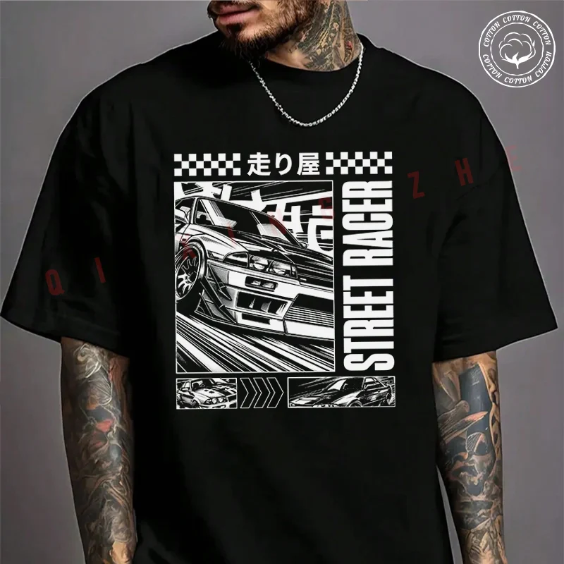 Moto Men's T-shirt Street Racer Japan Cotton T Shirt Short Sleeve Exquisite Design Essential Top Tees
Moto Men's T-shirt Street Racer Japan Cotton T Shirt Short Sleeve Exquisite Design Essential Top Tees