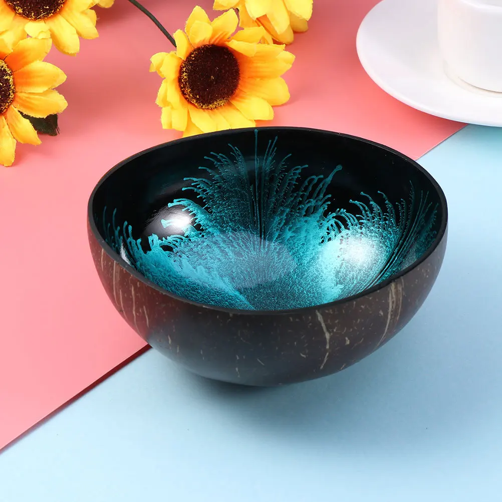 2Pcs Natural Coconut Shell Decorative Bowl Candy Storage Container Blue for Home Office Desk Coconut Shell Bowl 
2Pcs Natural Coconut Shell Decorative Bowl Candy Storage Container Blue for Home Office Desk Coconut Shell Bowl