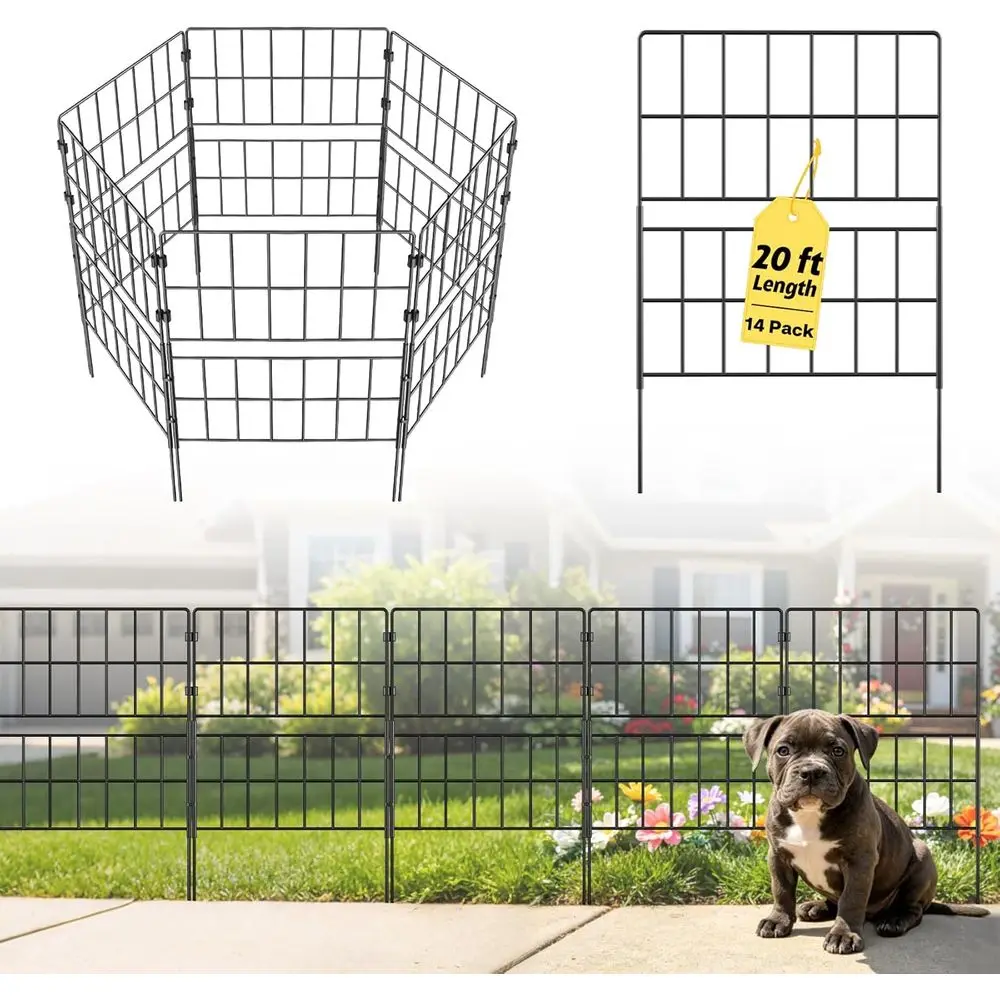 31.5 Tall x 20 Wide Decorative Garden Fence Panels, 14-Pack, Metal Wire, No-Dig Installation, Animal Barrier, Yard Landscaping,
31.5 Tall x 20 Wide Decorative Garden Fence Panels, 14-Pack, Metal Wire, No-Dig Installation, Animal Barrier, Yard Landscaping,