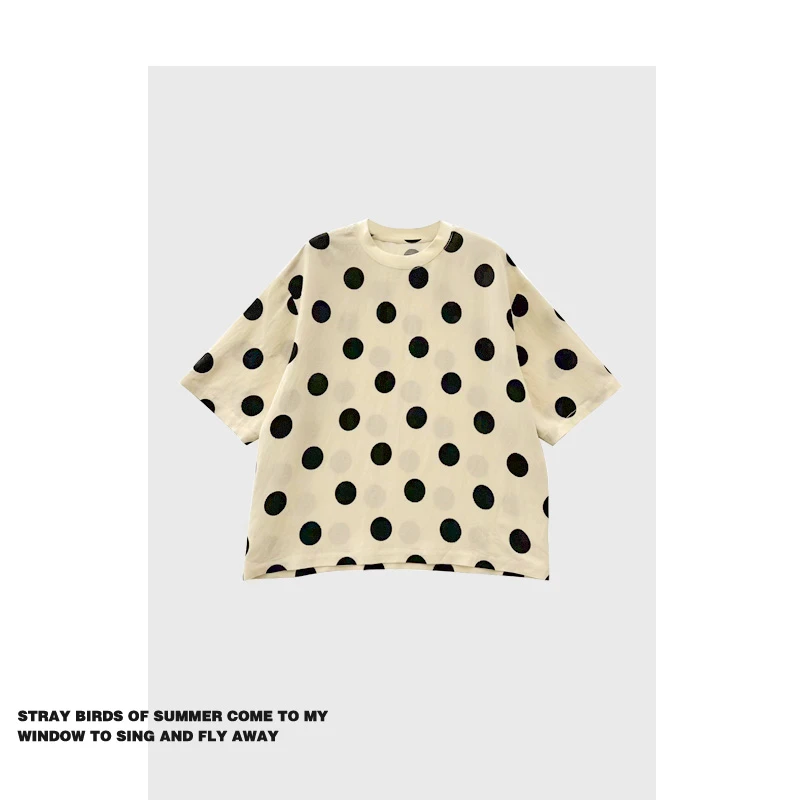 Футболка Forever 2 в горошек для женщин, летняя, повседневная, модная, с круглым вырезом, тонкий, стильный топ
Футболка Forever 2 в горошек для женщин, летняя, повседневная, модная, с круглым вырезом, тонкий, стильный топ