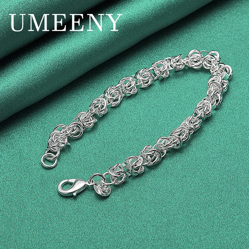 Luxury 925 Sterling Silver 8 Inch Classic Exquisite Bracelet for Men and Women Party Jewelry Wedding Fashion Accessories
Luxury 925 Sterling Silver 8 Inch Classic Exquisite Bracelet for Men and Women Party Jewelry Wedding Fashion Accessories